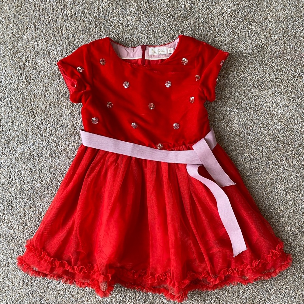 Mini Boden 4-5 year fancy holiday dress